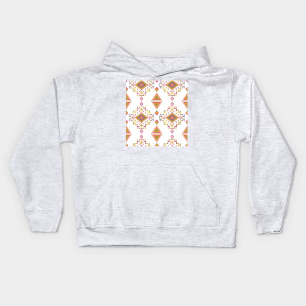 Colorful Ethnic Motifs Kids Hoodie by ilhnklv